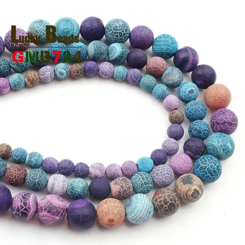 Матовый выветривающийся Оникс Камень Бисер тусклый полированный цветной