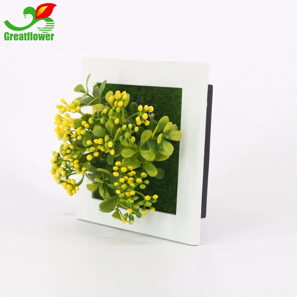 Greatflower 1 шт.. креативная 3D искусственная растительная рамка много желтых шести