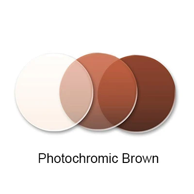 Photochromic Brown Два Oclock 1,56/1,61 фотохромные солнцезащитные очки антибликовые оптические очки линзы серый коричневый Хамелеон UV400 светильник - Цвет линз: Photochromic Brown