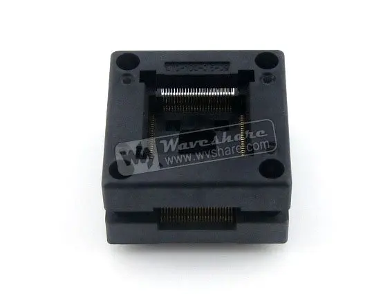 QFP100 TQFP100 LQFP100 PQFP100 OTQ-100-0.5-09 Enplas QFP IC тестовая сгорающая розетка 0 5 мм Шаг Body размер