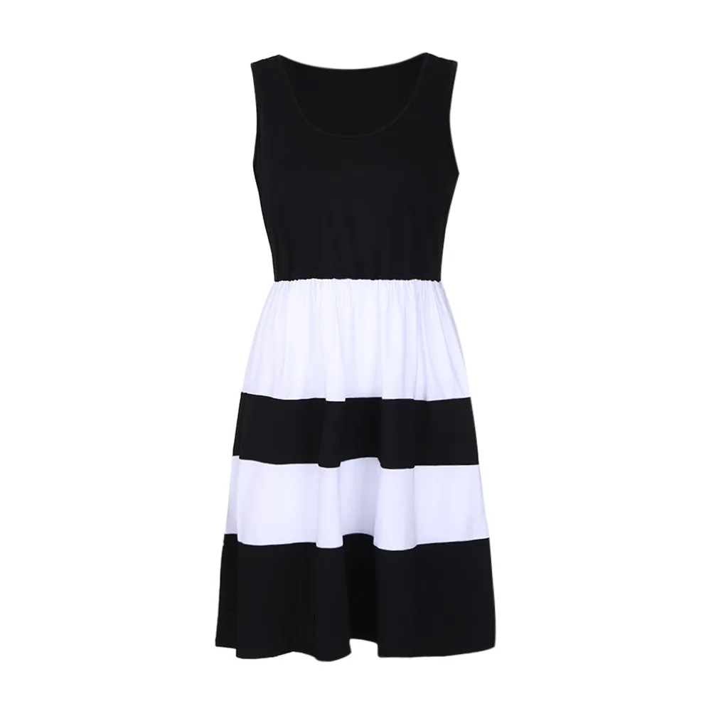 Стильная Детская семейная одежда полосатый принт тонкое платье принцессы мамы