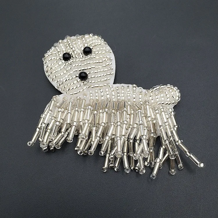 10pcs/set Blazer Shoulder Beaded Tassel Decoration Suit Epaulet Doggy Piggy Fringe Rhinestones Badge DIY Clothes | Дом и сад