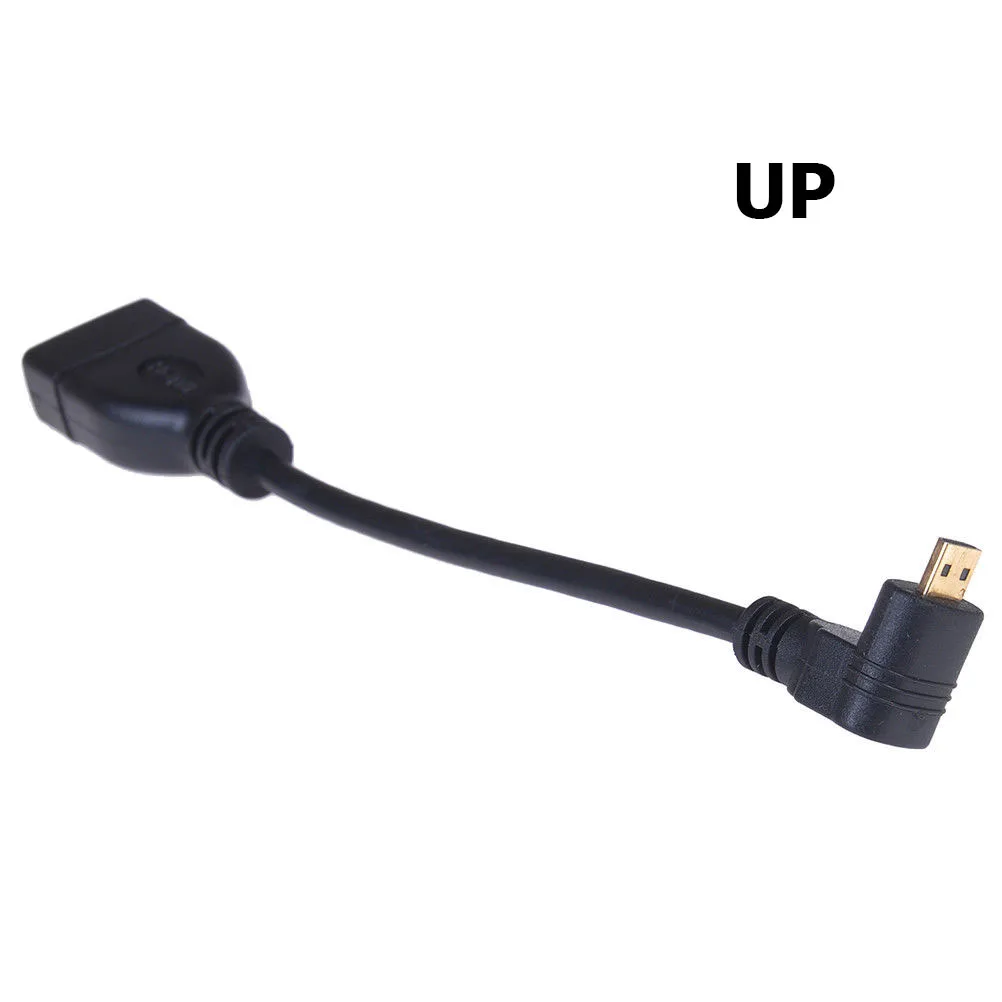 Вверх вниз вправо влево угловой мини HDMI папа к Женский адаптер кабель 15 см