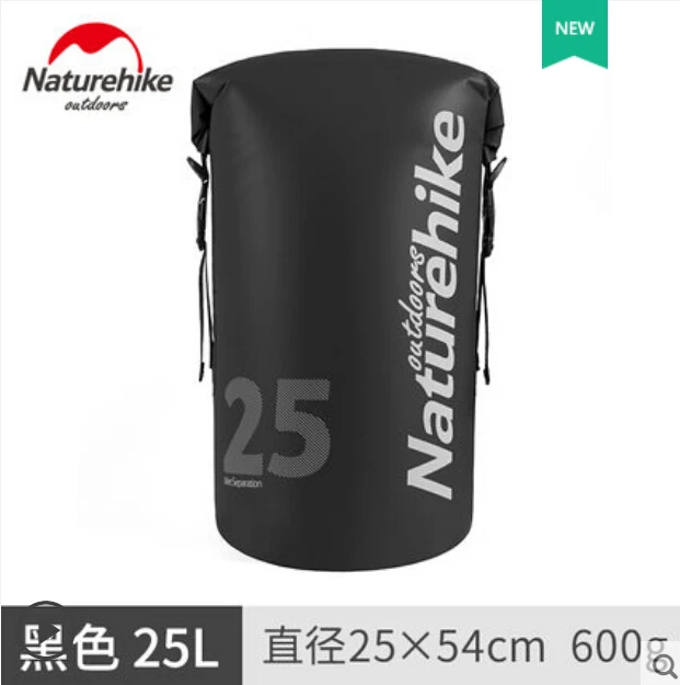 black Naturehike открытый Водонепроницаемый сумка 4 цвета Кемпинг походы сухой мешок NH18F007-D - Цвет: black