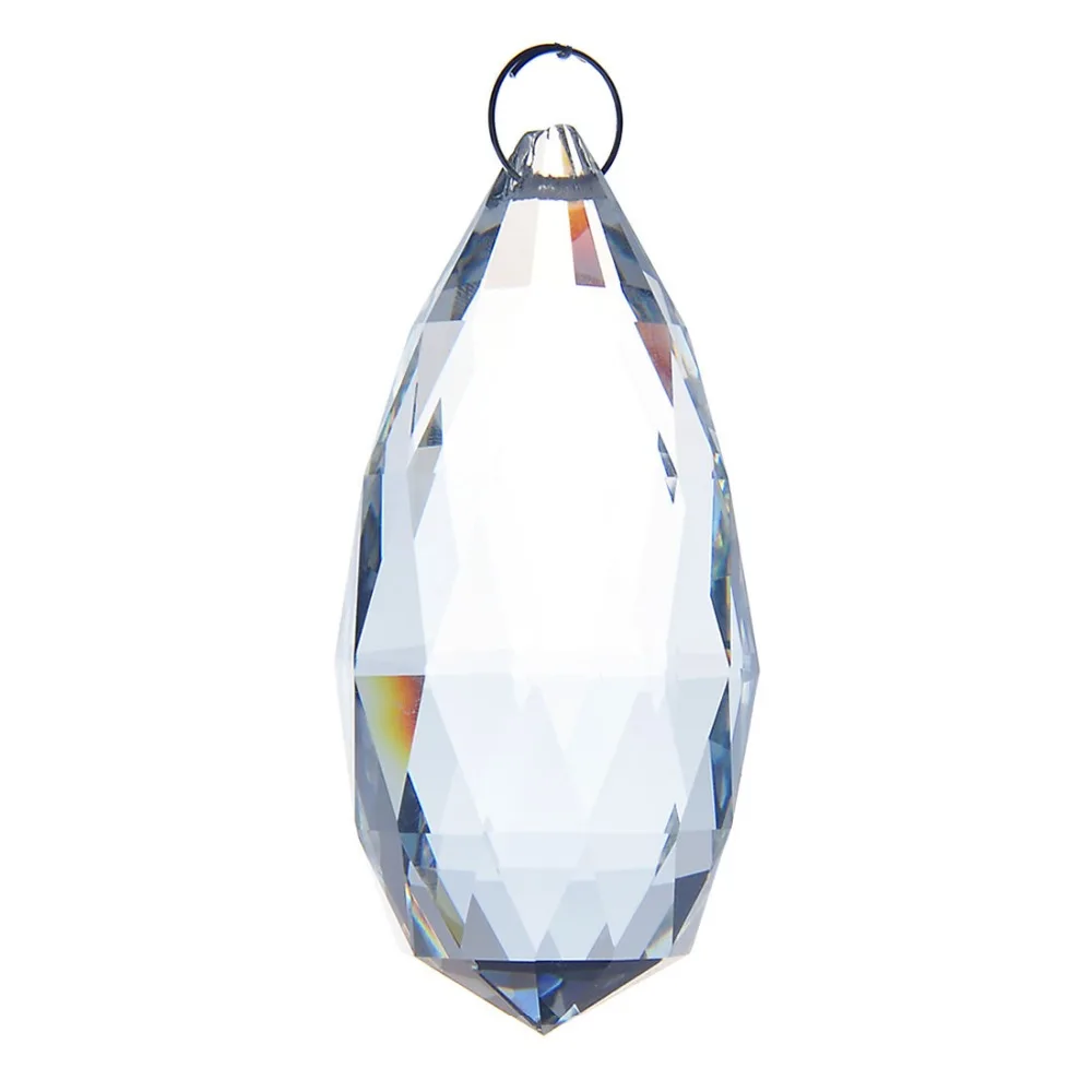 Прозрачная подвесная люстра из оливкового стекла 90 мм призмы детали Кристальные