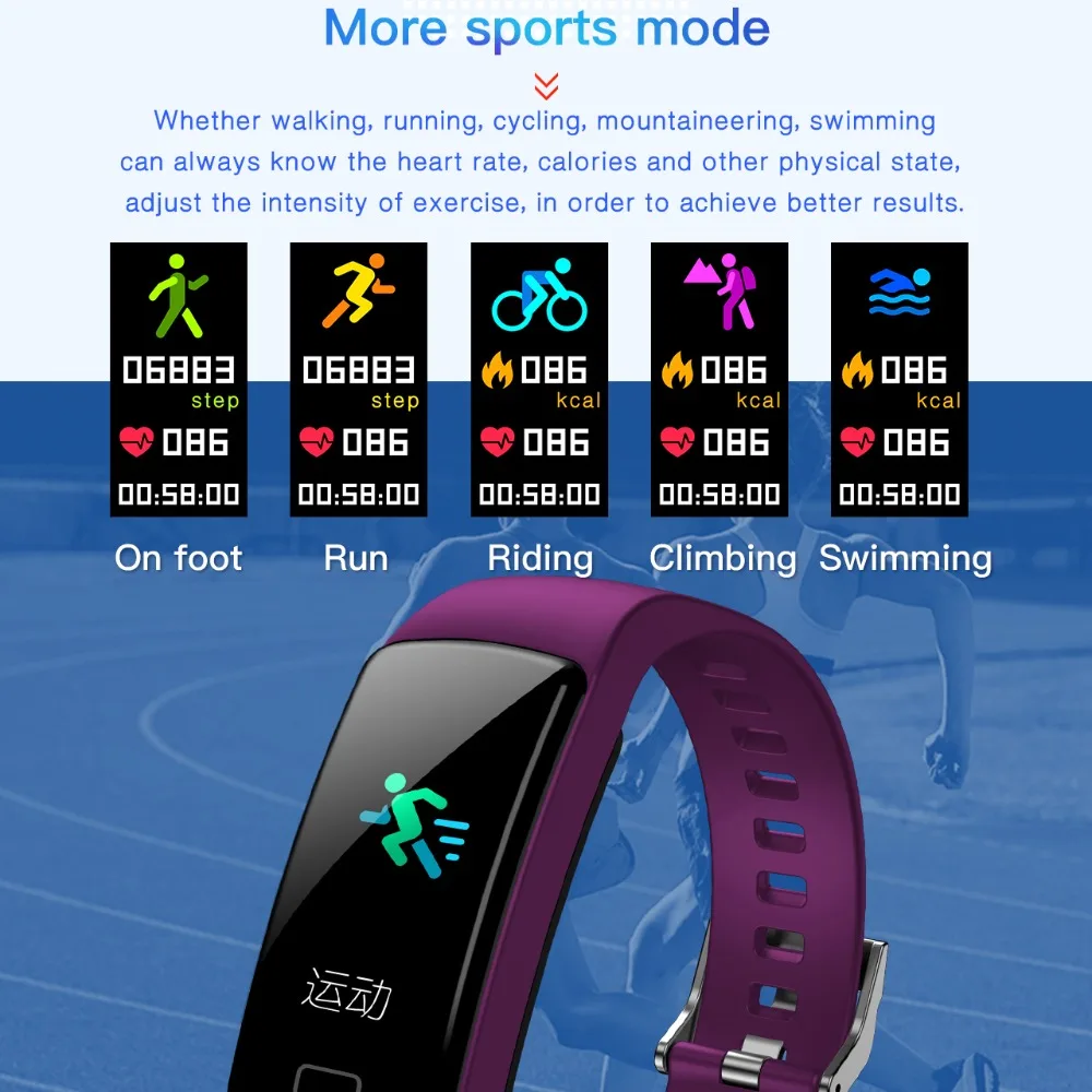 Новые женские Смарт часы с цветным экраном для телефонов IOS и Android спортивный