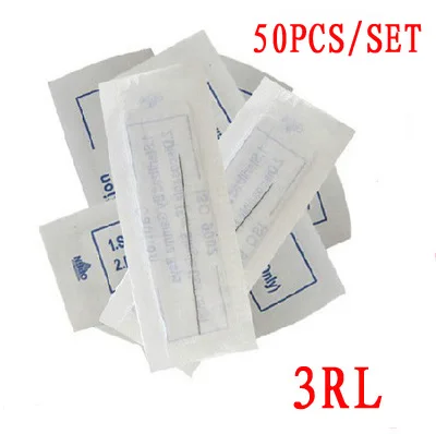 

100pcs/lot permanent makeup tattoo needles professional piercing needle for eyebrow lips 3RL