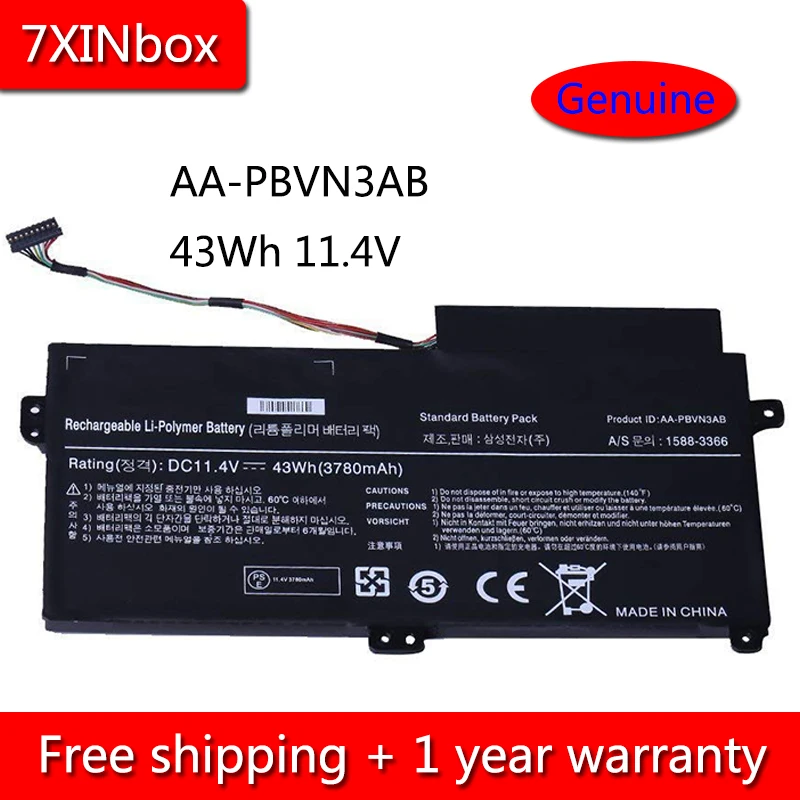 Аккумулятор для ноутбука 7XINbox 43Wh 11 4 в оригинальный Samsung NP370R4E NP450R5E NP370R5E NP450R4E NP510R5E