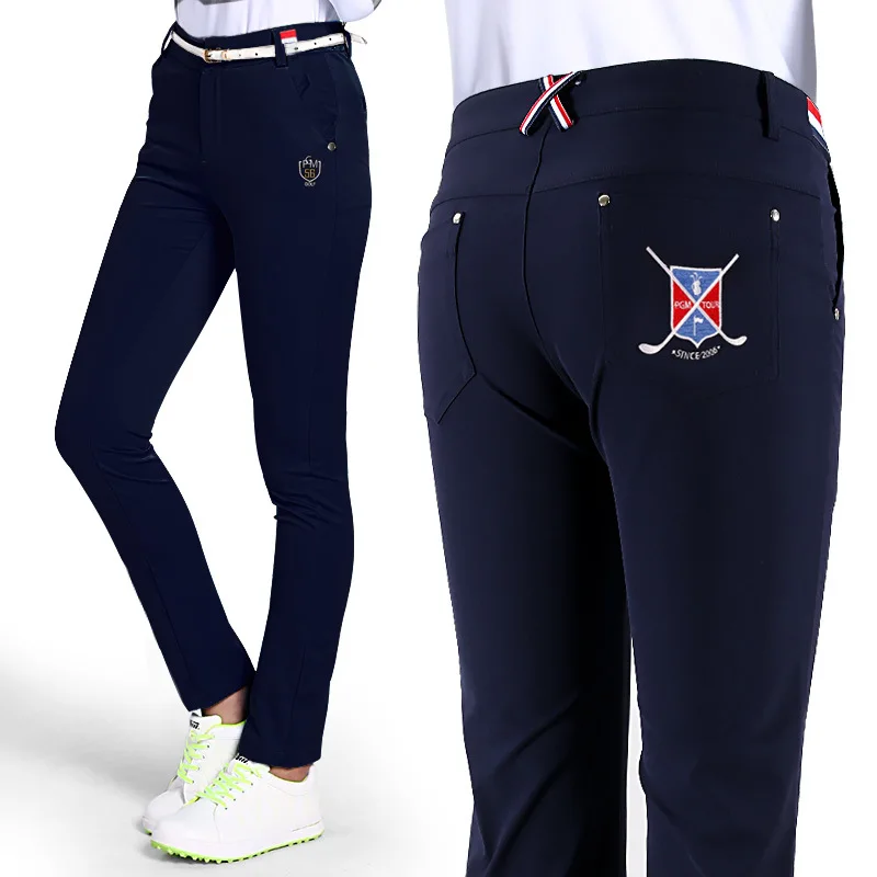 

2018 New PGM golf Trousers High Elastic Slim pants for women Golf Sportswear Lady Breathable Trousers size XS-XL