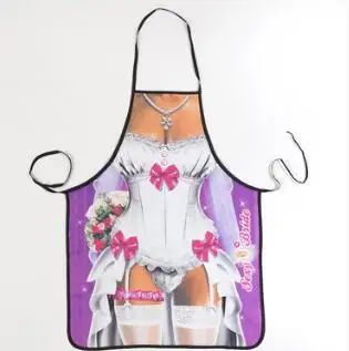 Бесплатная доставка 2018 сексуальные женские забавные вечерние Кухонные фартуки