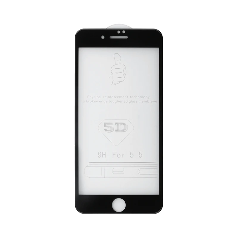 Alesser For iPhone 7 Plus 5D Tempered Glass Film Screen Protector Anti-shatter Replacement 8 | Мобильные телефоны и