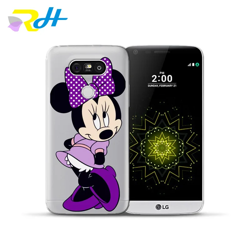 Чехол для LG G4 G5 G6 K4 K7 K8 K10 2017 X Power 2 чехол экрана ТПУ задняя крышка Q6 Q8 Coque Микки Минни