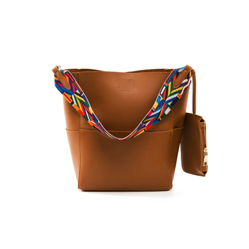 2018 Baellerry Women Versatile Handbag Wide Strap PU Leather bags Zipper messenger bag Vintage Shoulder Crossbody Bags | Багаж и сумки