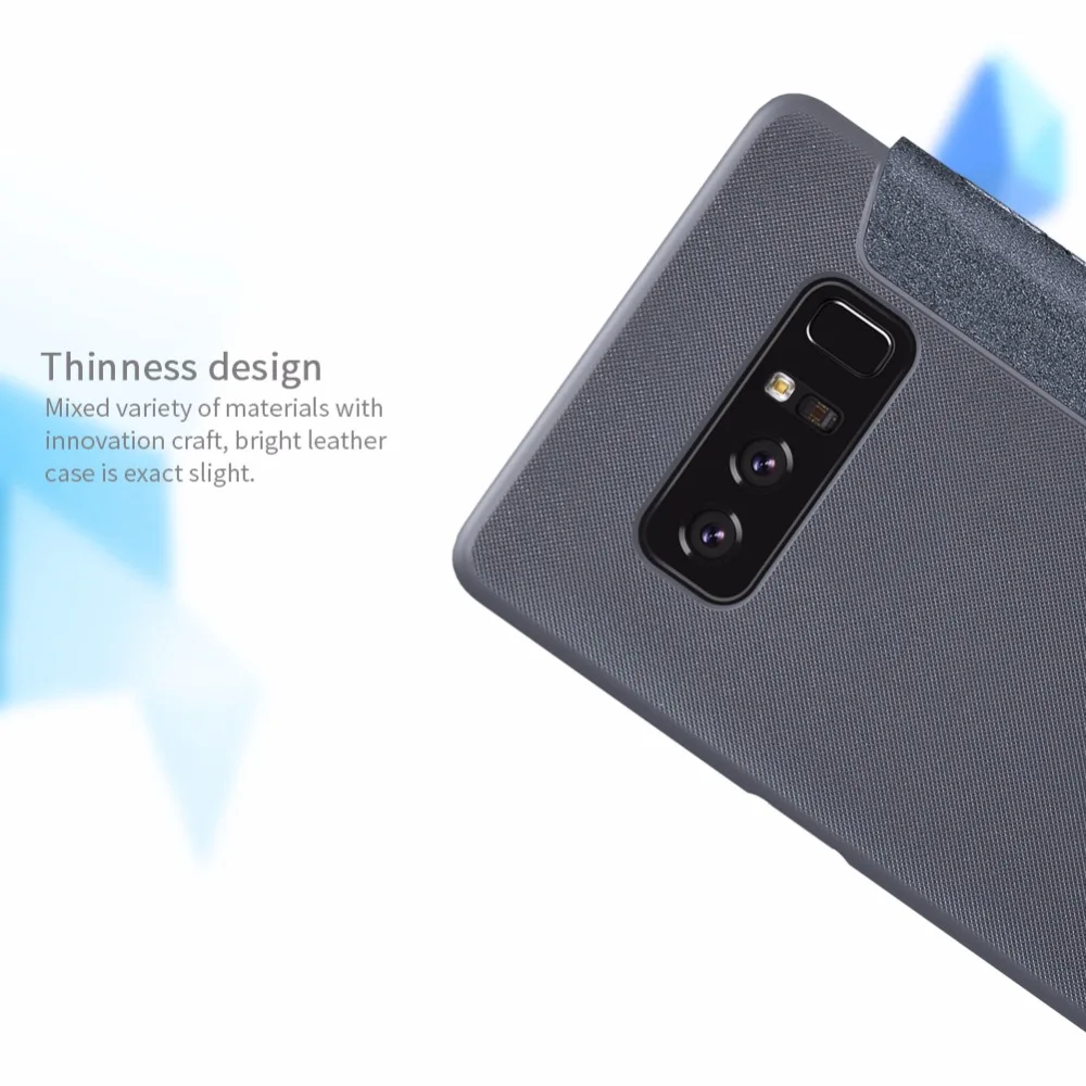 Чехол Nillkin для Samsung Galaxy Note 8 откидной из искусственной кожи Note8 чехол телефона