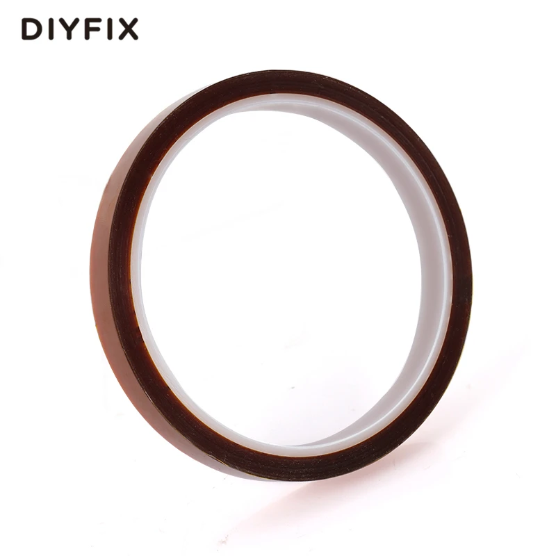 Термостойкая полиимидная лента DIYFIX 10 мм x 33 м высокотемпературная клейкая