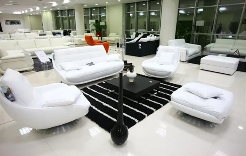 Бесплатная доставка роскошный перламутровый диван из натуральной кожи