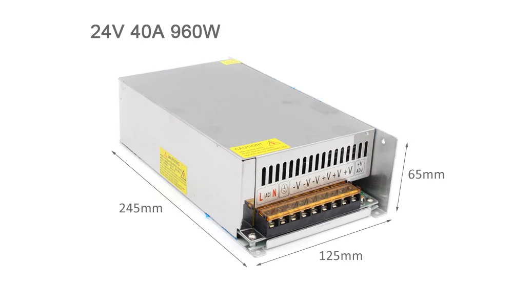 24V 40A 960W 24 вольт постоянного тока Питание 1A 2A 3A 5A 10A 15A 20A 25A 30A 40A Светодиодные ленты AC110V 220V DC/DC 24В преобразователь адаптер Светодиодный драйвер 60Вт 150W - Цвет: 24V 40A 960W