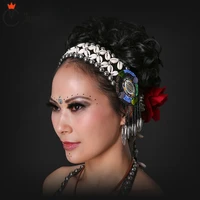 gypsy dance tribal headband ats tribal belly dance accessories women headpieces dance headbands tassel