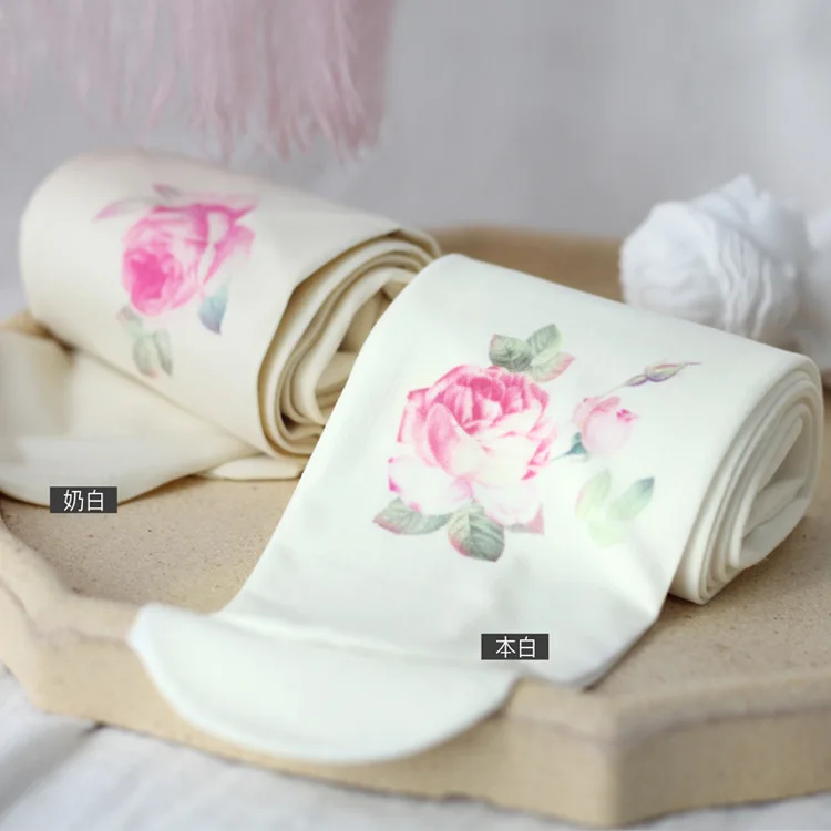 Новинка 80d розовые женские бархатные колготки без ленты шелковые милые с принтом