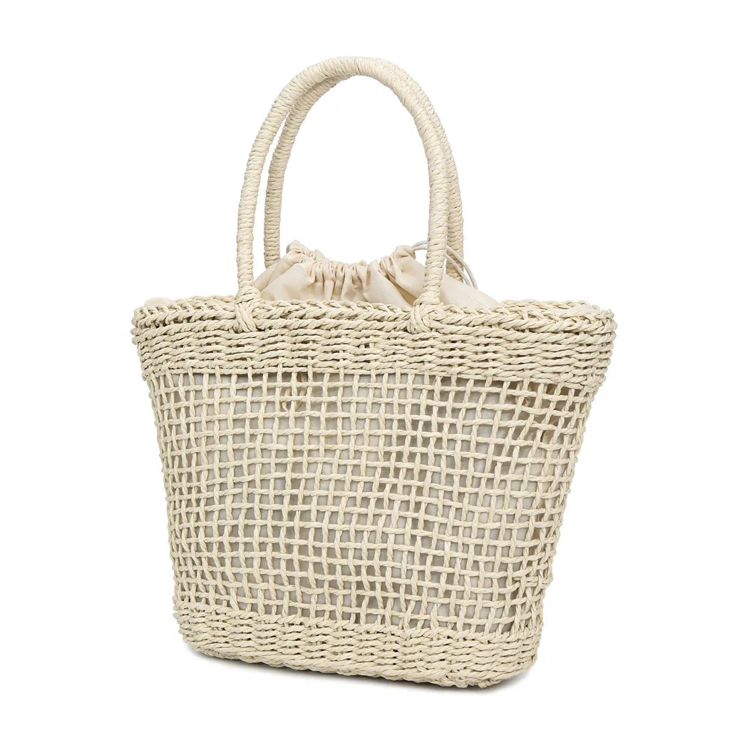 Xiniu Женская модная соломенная плетеная маленькая сумка женская кожаная Сумочка