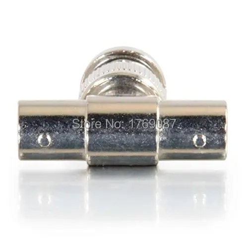 10 шт. BNC штекер двойной разъем (Т образная форма) адаптер для CCTV|plug adapter connector|plug