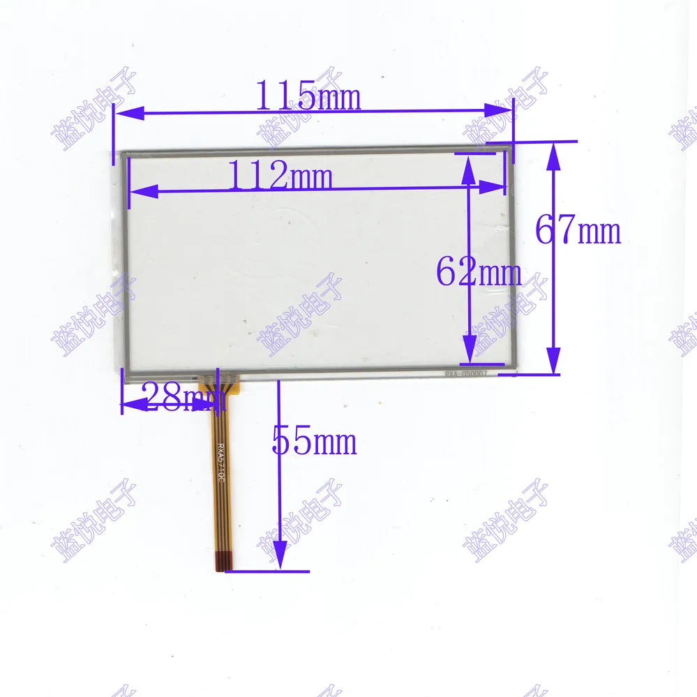 5-дюймовый четырехпроводный резистивный сенсорный экран Внешний для написания