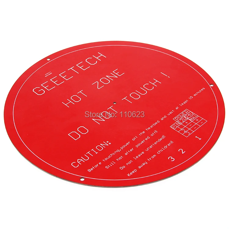 Geeetech Reprap алюминиевая пластина круглая печатная плата Heatbed для Rostock 3d принтер|aluminium