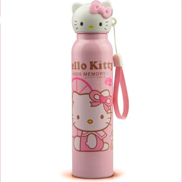 Мультфильм творческий hello kitty изоляционная чашка из нержавеющей стали детская большая Изолированная бутылка KT Cat кружка термос стакан для воды