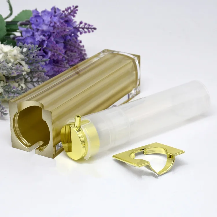 15 мл Премиум акриловая Вакуумная бутылка четверка для лосьона эссенция