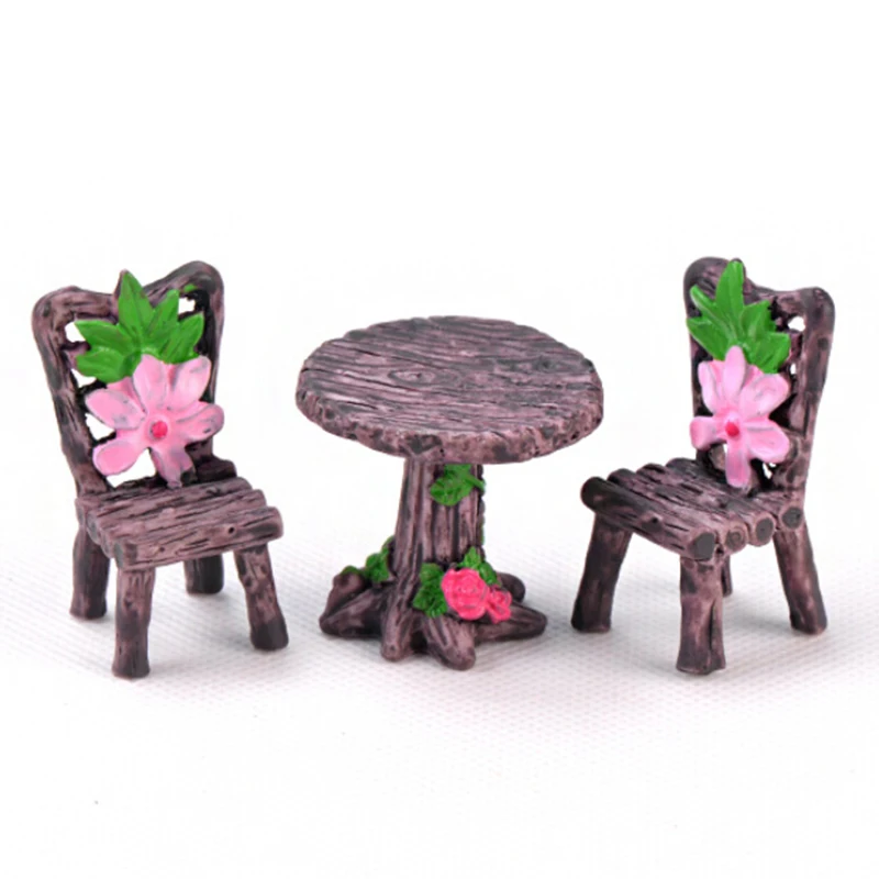 Стол стул сказочный набор украшений балкон сад Ремесла Декор домашний стол
