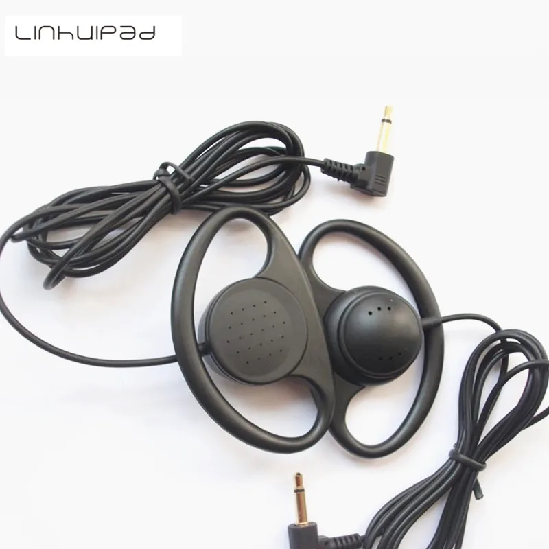 Linhuipad Soft Single-side MONO Hook Earbud Headphone for monitor receiver,tour guide and meeting translation 500pcs/lot