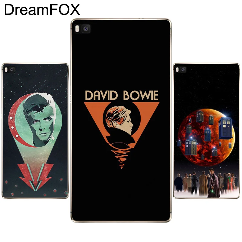 DREAMFOX M450 David Bowie Doctor Who Caja Мягкий силиконовый чехол из ТПУ для Huawei P8 P9 P10 Lite Plus 2017 Honor 8