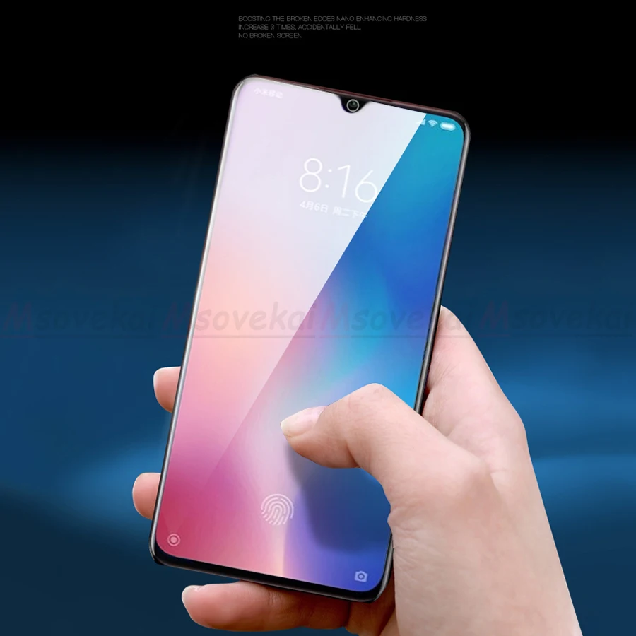 Анти синий свет закаленное стекло для Xiaomi mi 9 SE Explorer Play x 3 красный Note 7 Pro Черная