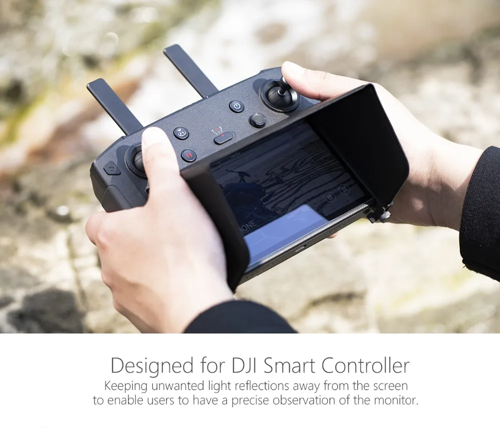 PGYTECH Защита от солнца капот Carring PU Сумка для DJI умный пульт дистанционного управления Лер защита для DJI Mavic 2 Аксессуары для дрона