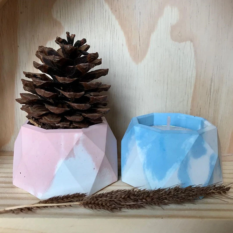 

Silicone Molds for Concrete Planter Cement Flower Pot Molds Candle Holder Silicone Concrete Molds Plaster Gypsum Molds