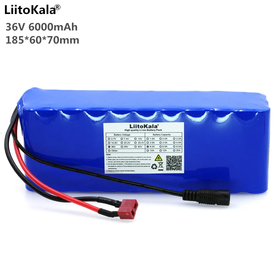 Аккумуляторная батарея Liitokala 36 В 6 Ач 10S3P 18650|36v 6ah|battery packbattery pack 36v |