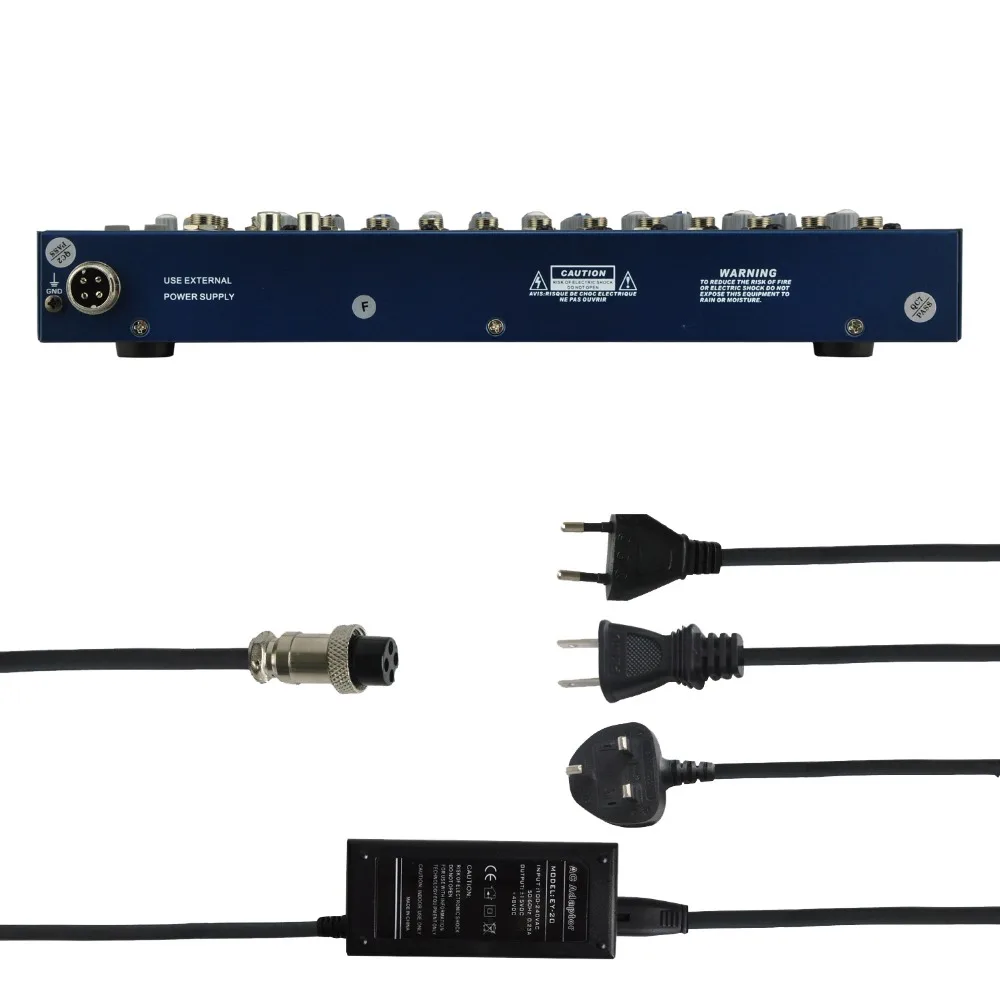 Freeboss MT 7 5 моно + 1 стерео каналов USB Профессиональный DJ аудио микшер консоль с 48 В