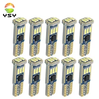 ysy 10pcs t10 w5w led canbus light white no error 4014 9smd bulbs car wedge lamp turn signal light license plate lamp