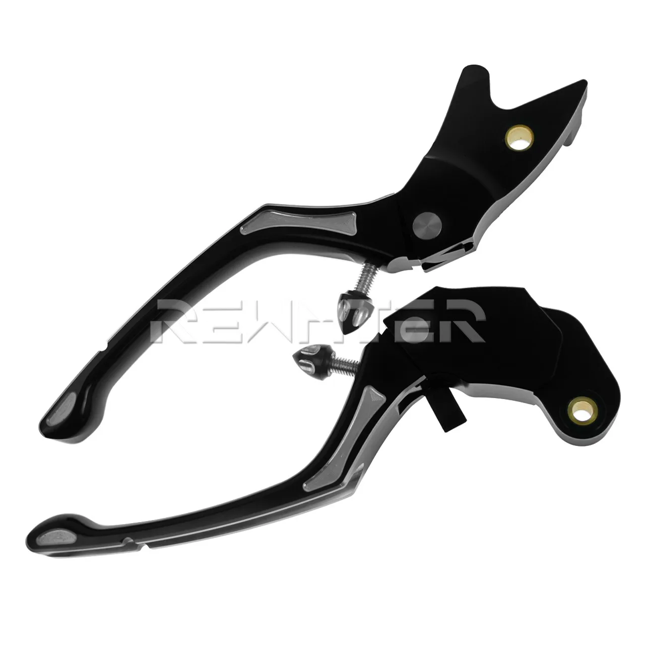 Мотоцикл Черная рукоятка тормоза ЧПУ регулятор сцепления комплект для