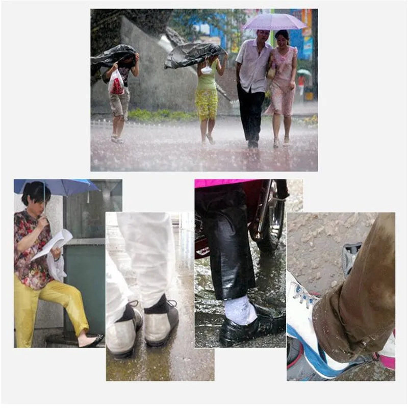 1 пара водонепроницаемых защитных чехлов для обуви унисекс женские мужские