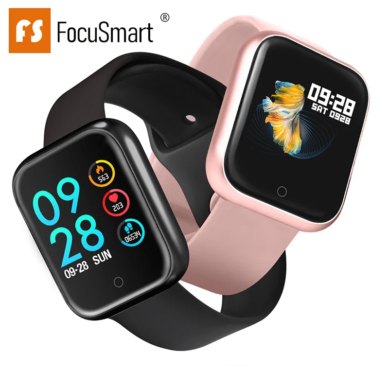 2019 Focusmart P70 Смарт-часы IP68 Водонепроницаемые пульсометр кровяное давление