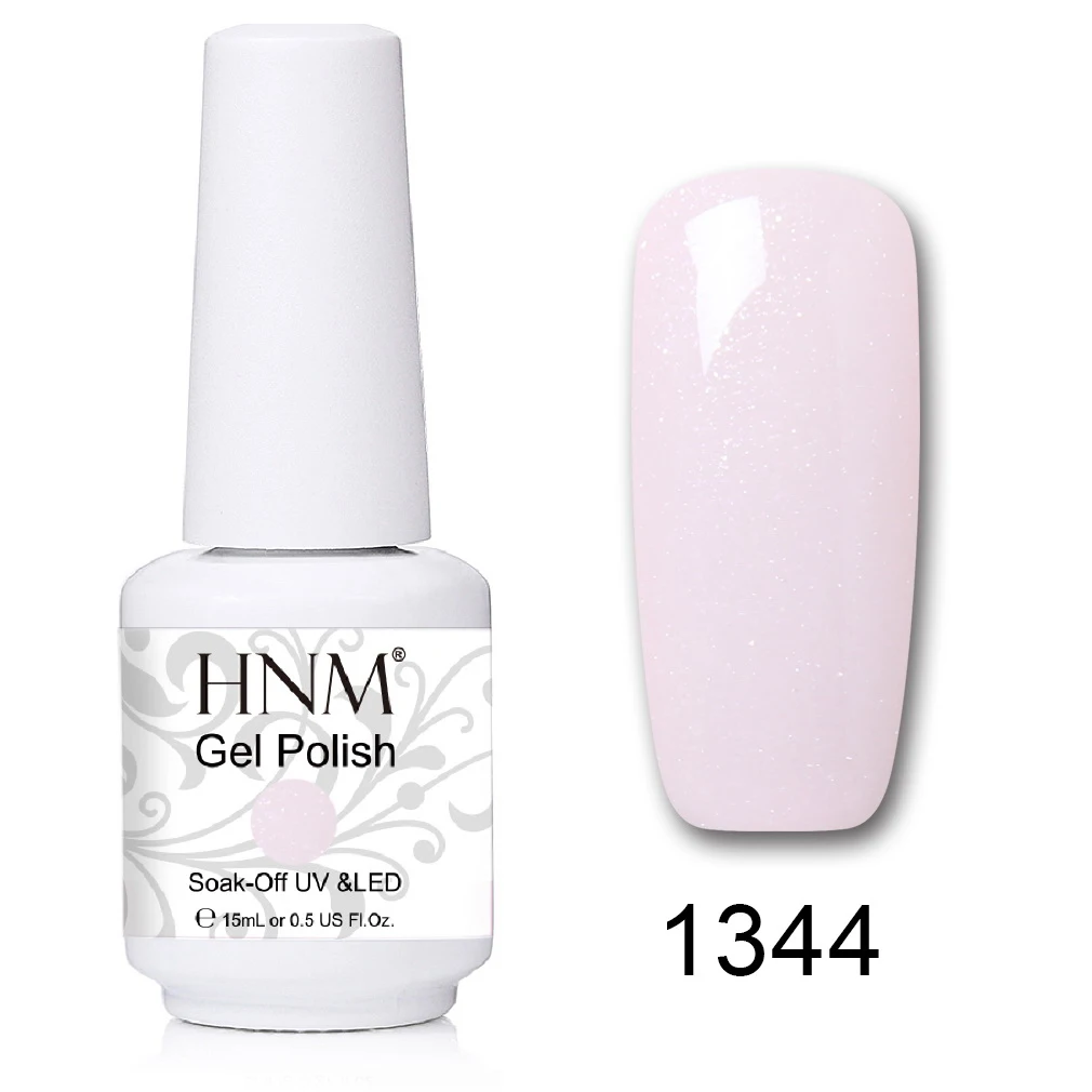 HNM 15 мл УФ-гель для ногтей лак удаляющийся замачиванием светодиодный светильник Гель-лак Полуперманентная живопись желлак Лаки лакукер штамповка эмаль - Цвет: 1344
