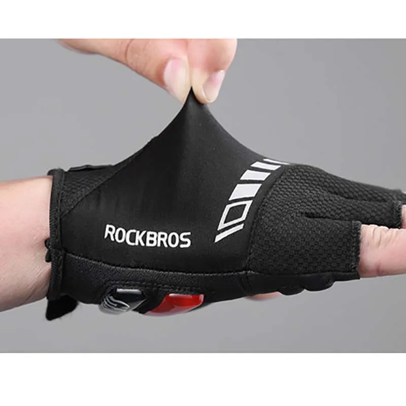 Мужские велосипедные перчатки Rockbros с гелевой накладкой для езды на мотоцикле