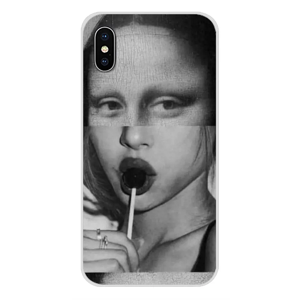 images 5 Прозрачный мягкий чехол Обложка да Винчи Мона Лиза ПЭТ кошка Art для samsung Galaxy A5 A6S A7 A8 A9S звезда J4 J6 J7 J8 Prime Plus - Цвет: images 5