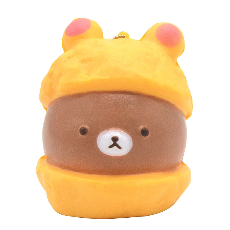 9 см Горячие каваи Джамбо колпачок Rilakkuma мягкие куклы коллекционные вещи мультфильм хлеб Ароматические шаровая цепь с биркой
