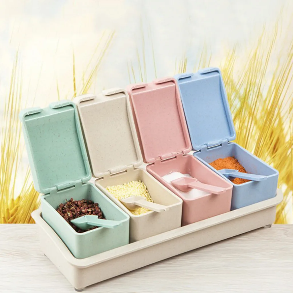 Приправа стойки горшки для специй коробка хранения контейнерная приправа банка