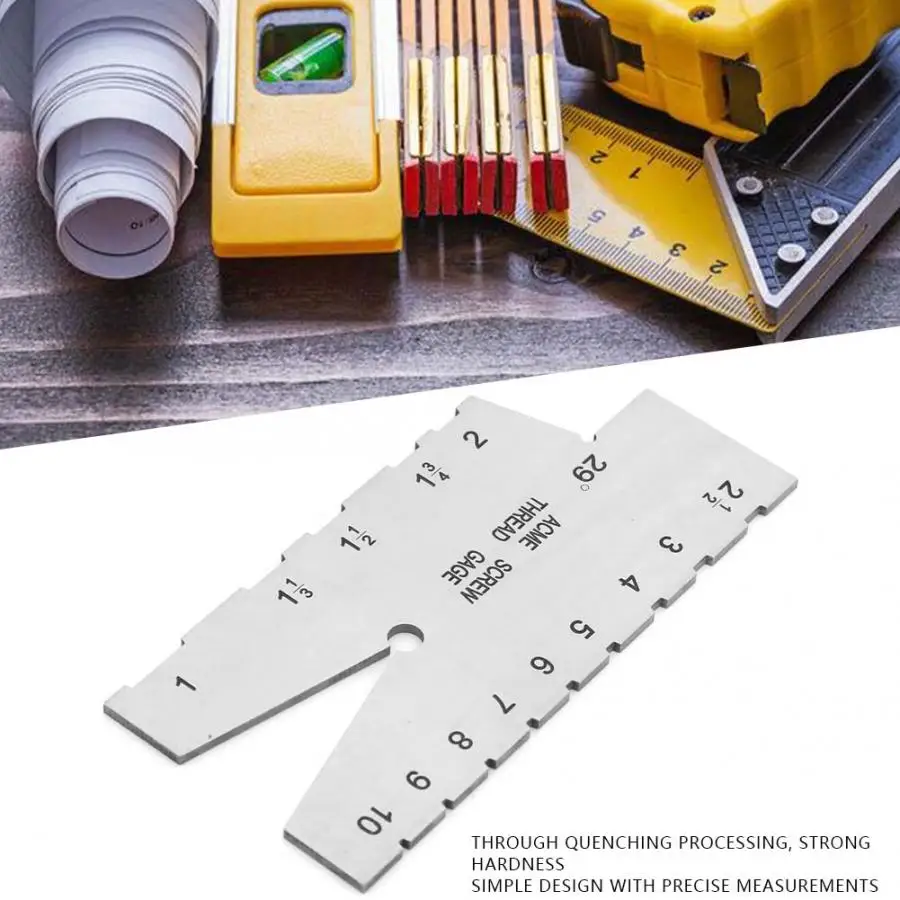 Нержавеющая сталь ACME измерительный прибор с резьбой 29 градусов винт шаг