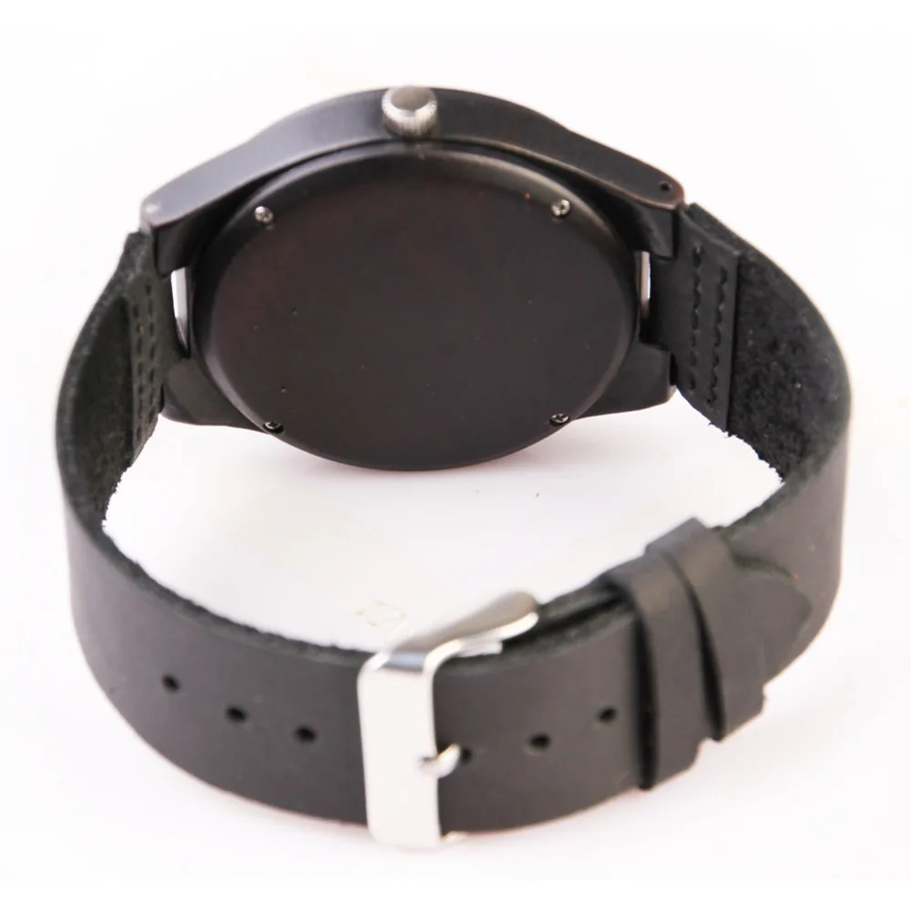 Мужские кварцевые часы с бамбуковым ремешком из натуральной кожи|wristwatch strap|wristwatch