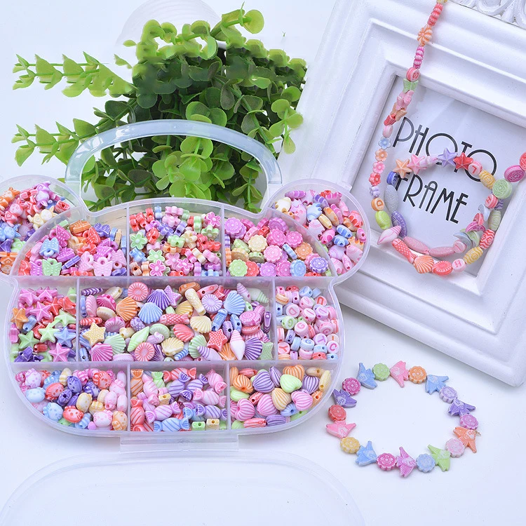 Beads Toys Girl Handmade Wear Necklaces Bracelets Educational Jewelry Making Children Creative Gift | Игрушки и хобби