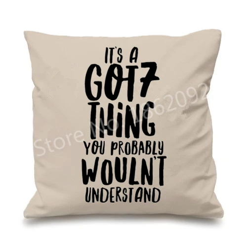 Новинка чехол для подушки It's A GOT7 новинка Kpop наволочка забавный подарок на 7